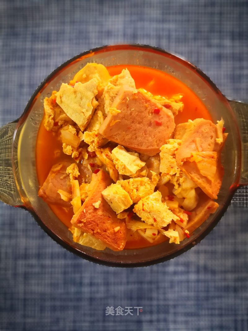 Spicy Cabbage Frozen Tofu Pot recipe