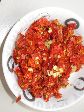 Ten Minutes Quick Hand Dishes—homemade Roast Pork with Diced Tomatoes recipe