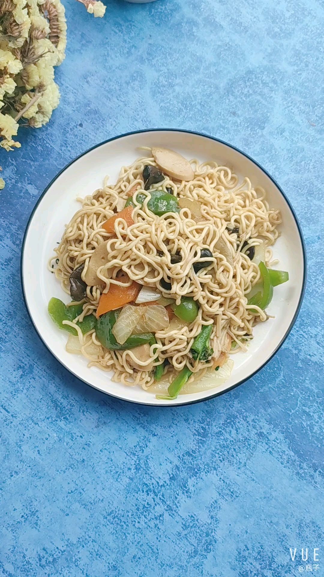 Curry Fried Noodles recipe