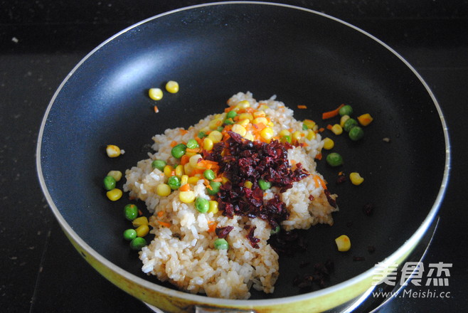 Cranberry Mixed Vegetable Fried Rice recipe