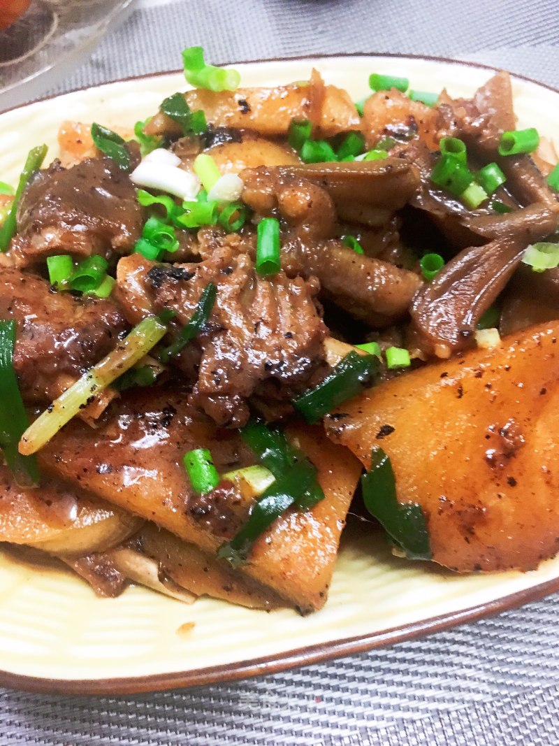 Braised Sha Ge with Goose Foot Wings recipe