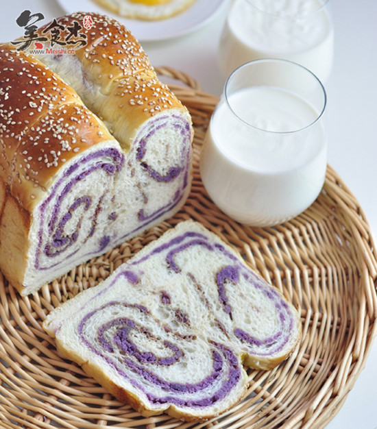 Purple Sweet Potato Toast recipe
