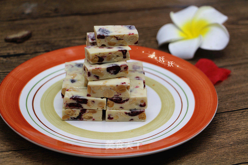 Cranberry Peanut Nougat recipe