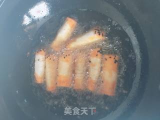 Fried Pumpkin Bean Paste Rolls recipe