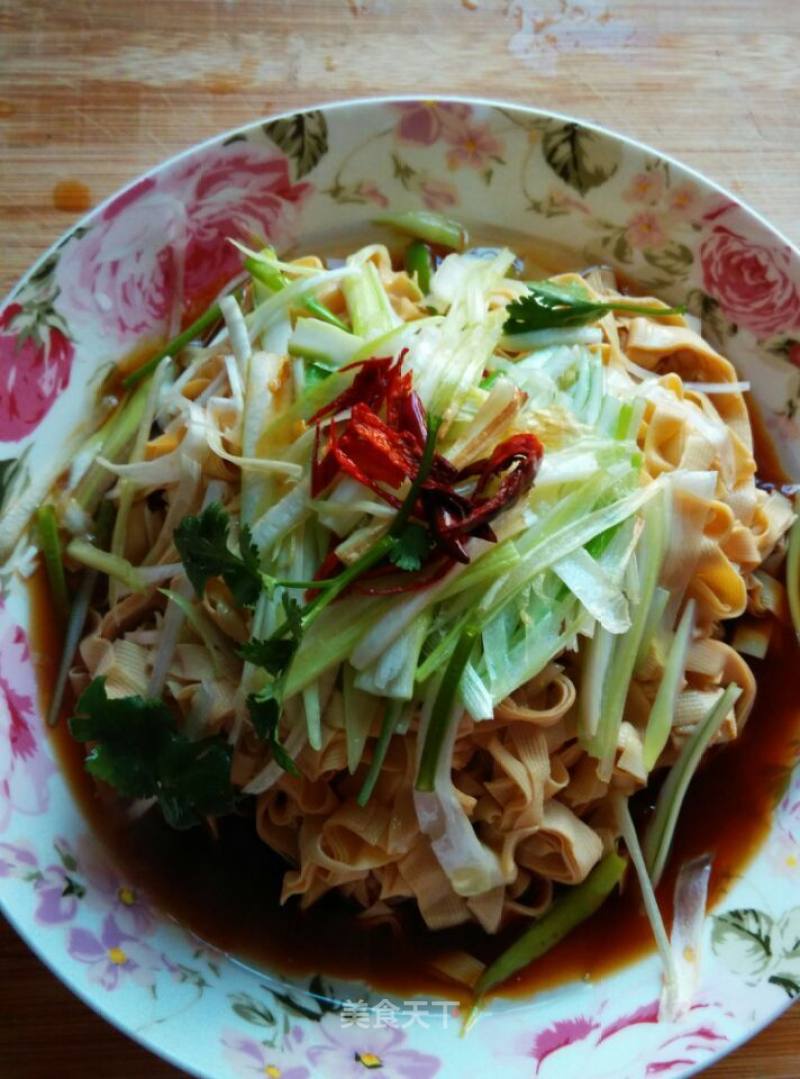 Scallion Oil Tofu Skin recipe
