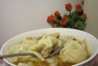 Wontons with Onion and Meat recipe