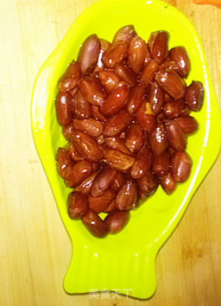 Old Vinegar Peanut Mixed with Spinach recipe