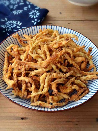 Fried Eryngii Mushrooms with Salt and Pepper recipe