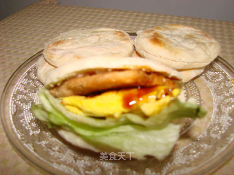 Daughter's Breakfast-homemade Fire Burger recipe