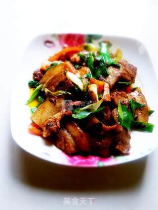 Twice Cooked Pork with Garlic Sprouts recipe