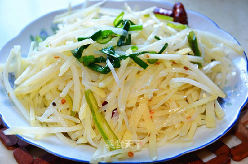 Hot and Sour Potato Shreds recipe