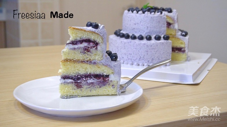 Video Double Blueberry Cake recipe