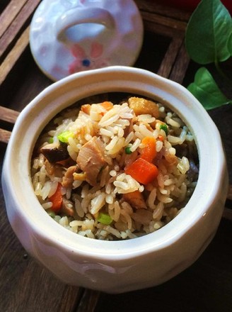 #霸王超市# Chicken and Seasonal Vegetable Braised Rice recipe