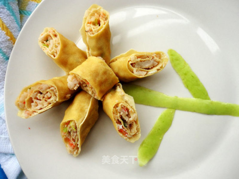 Shrimp Tofu Rolls recipe