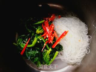 #团圆饭# Spinach Mixed with Vermicelli recipe