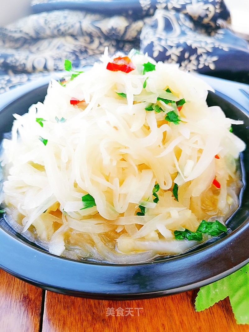 Stir-fried Shredded White Radish recipe