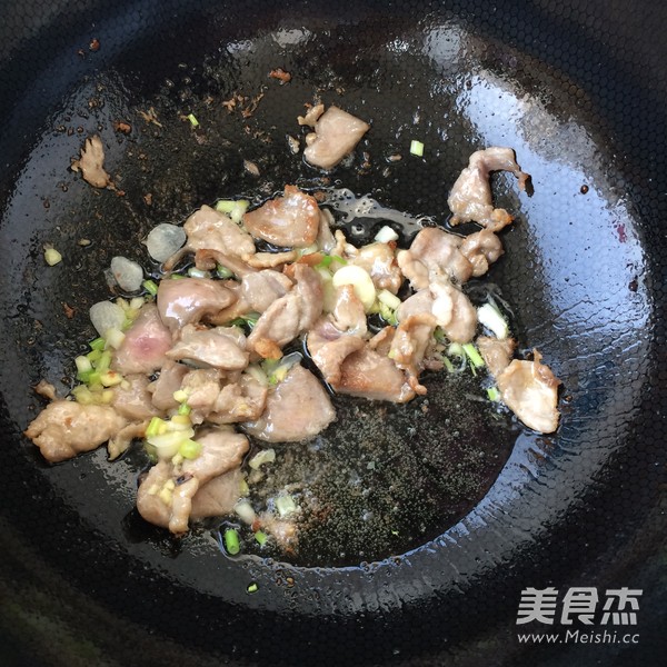 Grilled Pleurotus Eryngii with Sliced Pork recipe