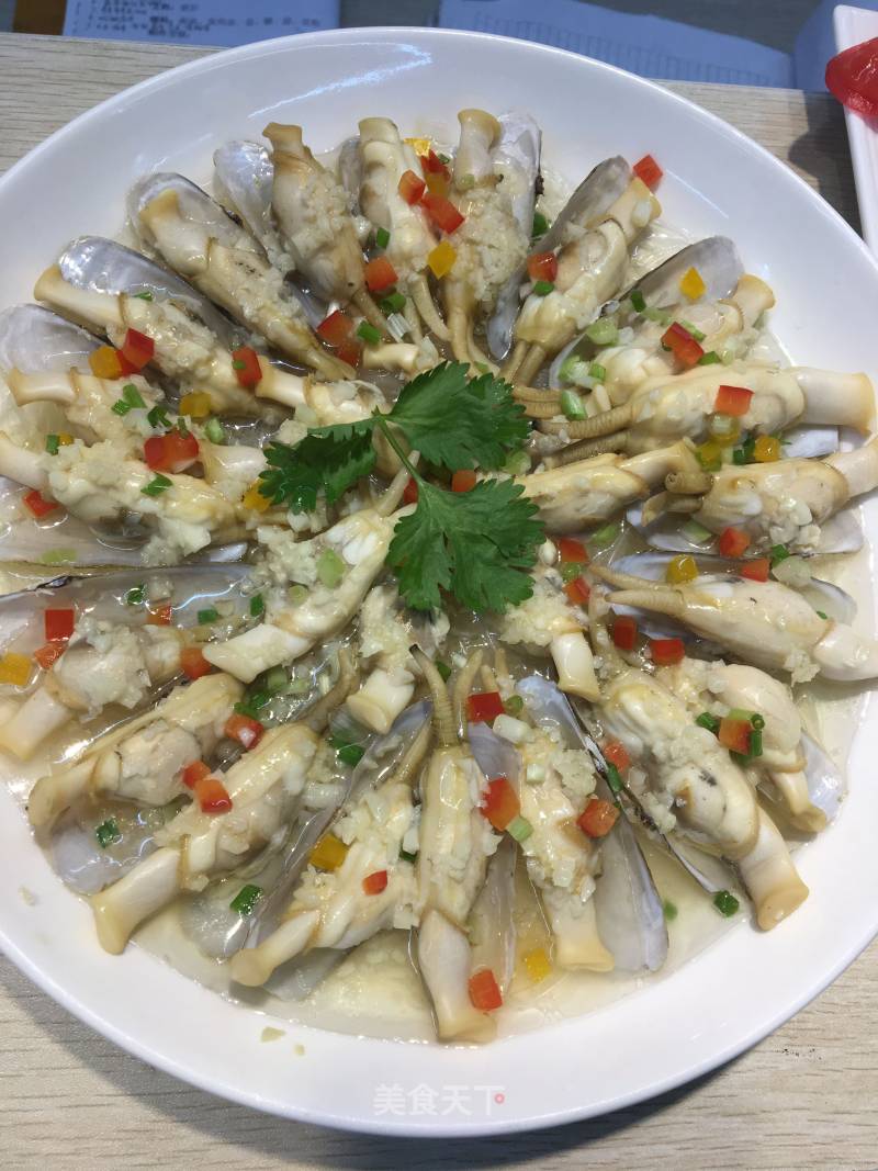 Steamed Clams with Garlic Vermicelli recipe