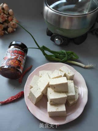 Simmered Tofu with Corn Beef Sauce recipe