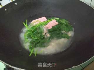 Potato Leaf Noodle Soup recipe