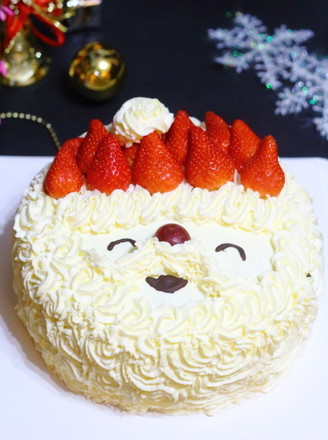 Santa Cream Birthday Cake recipe