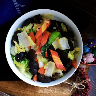 Stir-fried Vegetables with Fungus recipe