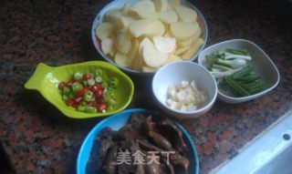 Fried Braised Chicken Gizzards with Potato Chips recipe