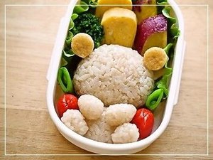 Teddy Bear Onigiri Bento recipe