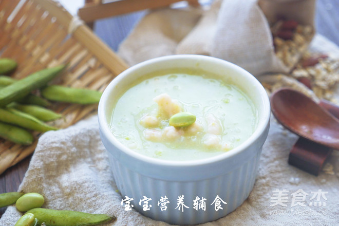 Edamame Shrimp Congee recipe