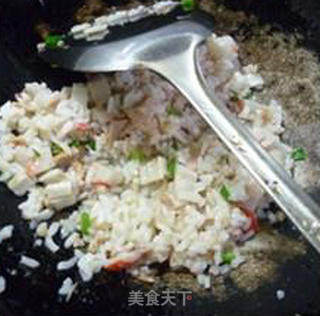 Tuna Crab Stick Fried Rice recipe