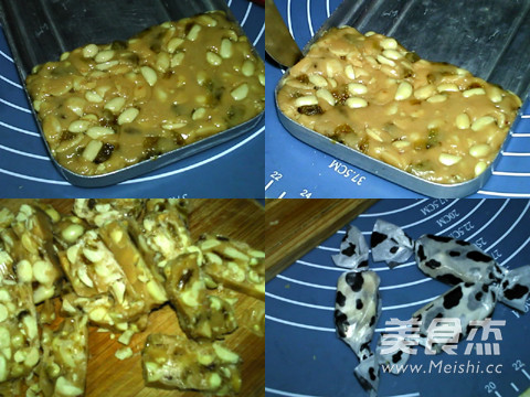 Raisin Peanut Nougat recipe