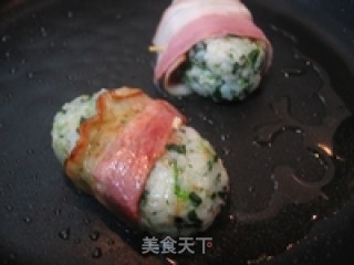 Fancy Rice Balls-pan-fried Spinach Rice Balls recipe