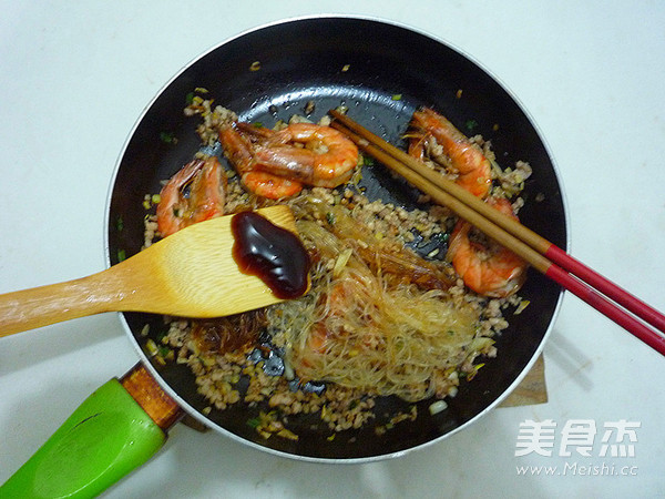 Shrimp and Vermicelli in Clay Pot recipe