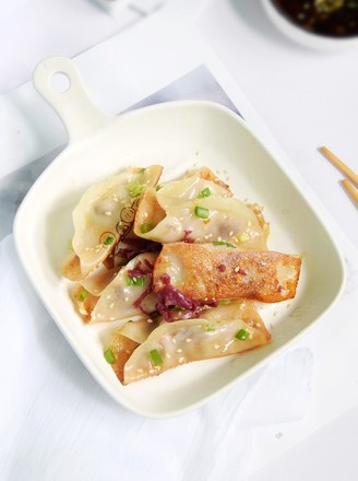 Red Cabbage and Fresh Pork Pot Stickers recipe