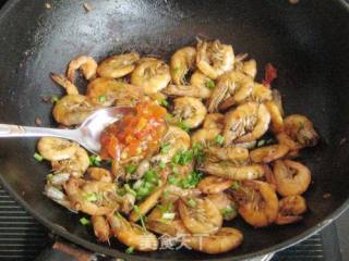 Stir-fried White Shrimp with Garlic Spicy recipe