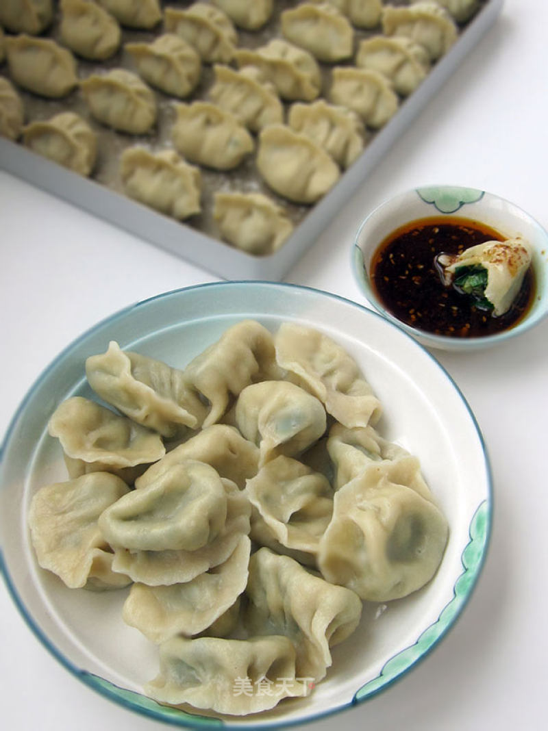 Goose Egg Leek Dumplings recipe