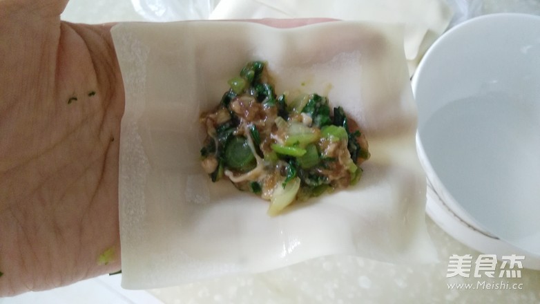 Wonton with Scallion Oil recipe