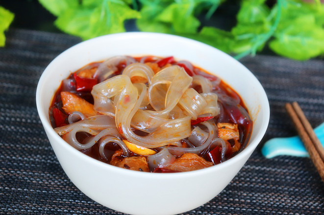 Spicy Chicken Hot and Sour Noodles recipe