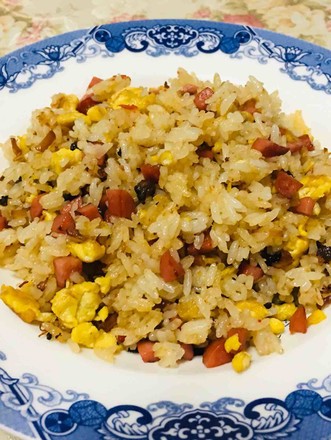 Fried Rice with Egg and Ham in Xo Sauce