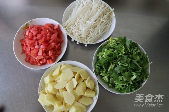 Oatmeal and Four Vegetable Soup recipe