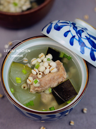 Winter Melon and Barley Pork Rib Soup recipe