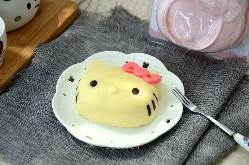 4 Inch Kitty Steamed Cake recipe