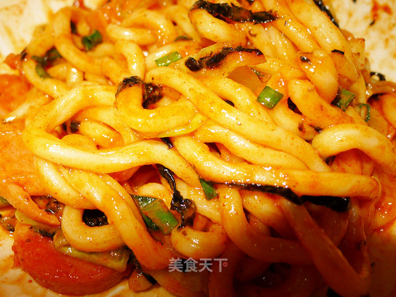 Udon with Spicy Sauce recipe