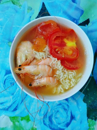 Tomato Seafood Prawn Noodles recipe