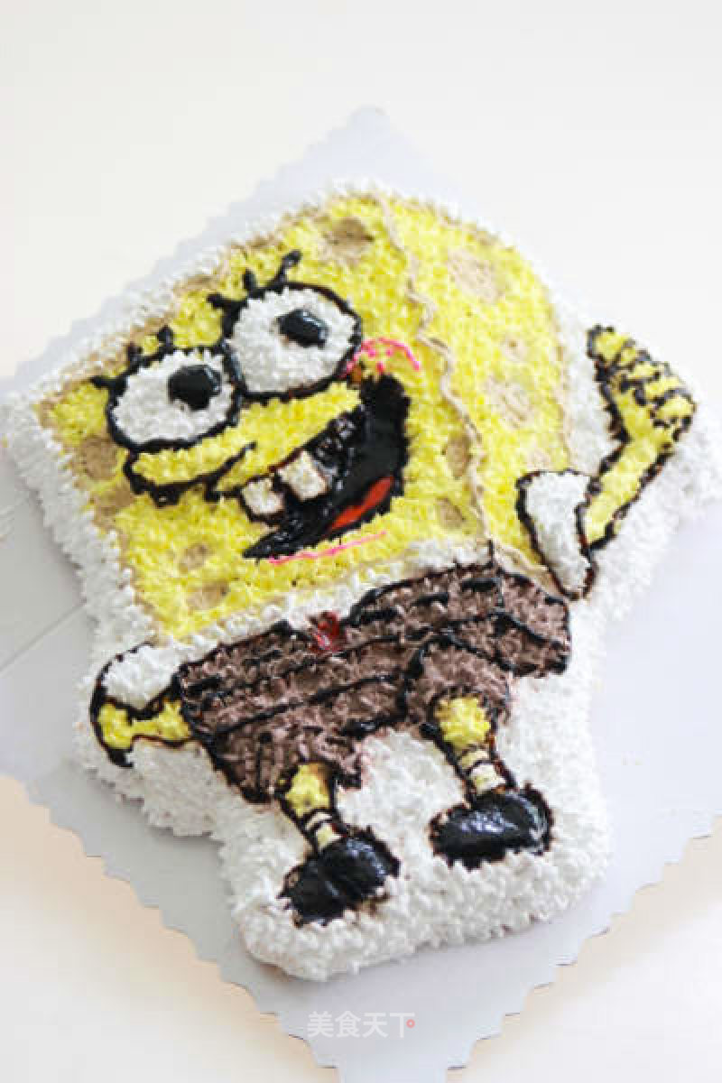 Spongebob Cake-the Most Attractive Cartoon Image, are You Ready? recipe