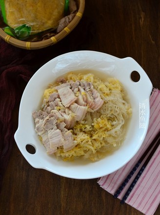 Sauerkraut Stewed White Meat recipe