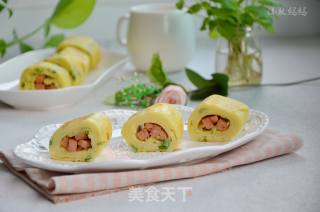 Luncheon Meat and Egg Burrito recipe
