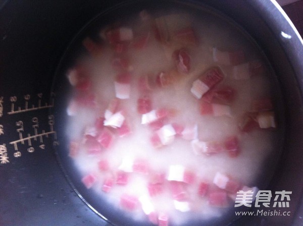 Watercress Bacon Rice recipe