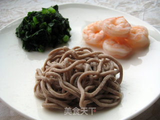 Shrimp Soba Cold Noodles recipe