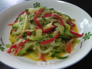 Vegetarian Stir-fried Tender Pumpkin Shreds recipe